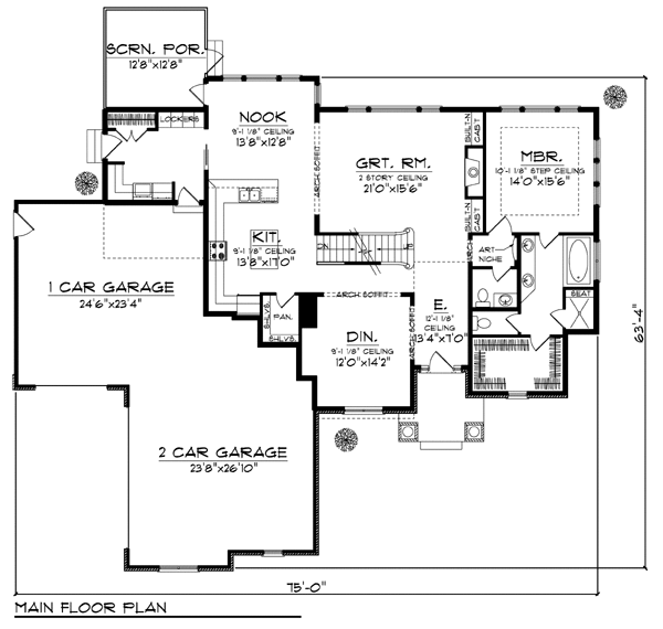 Tudor Level One of Plan 73433