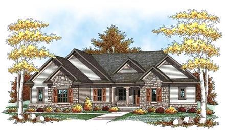 House Plan 73448 Elevation