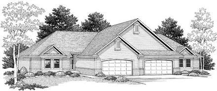 Traditional Elevation of Plan 73480