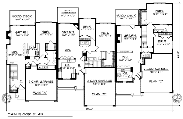 Ranch Level One of Plan 73483