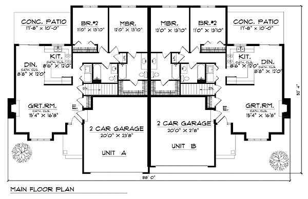 Ranch Level One of Plan 73486