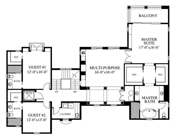 Coastal Florida Mediterranean Level One of Plan 73604