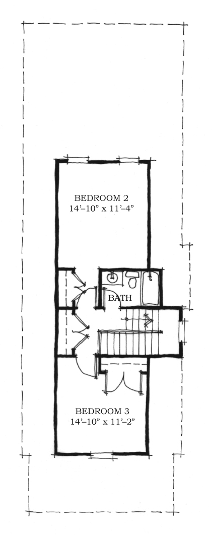 House Plan 73706 Second Level Plan