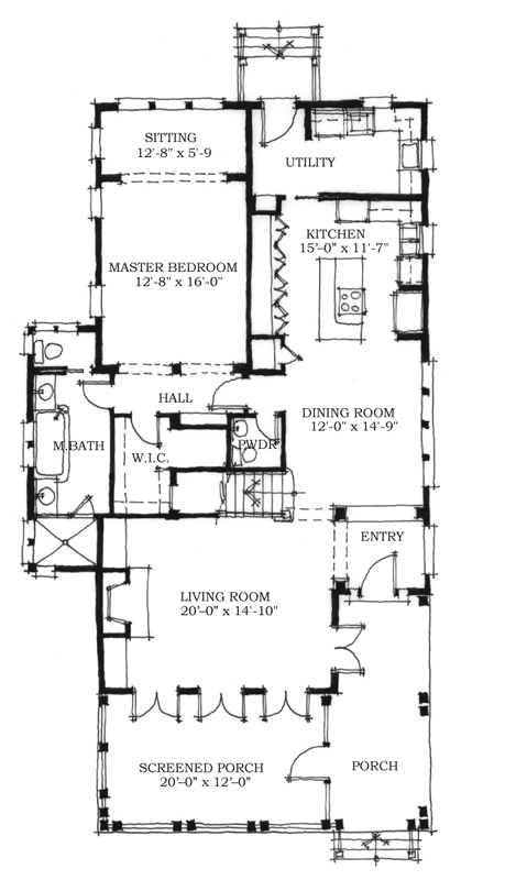 Historic Southern Level One of Plan 73715