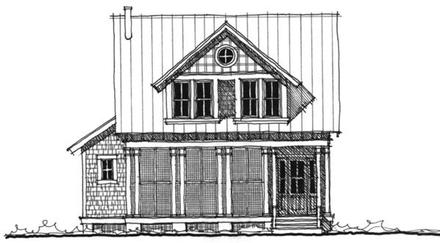 Historic Southern Elevation of Plan 73715