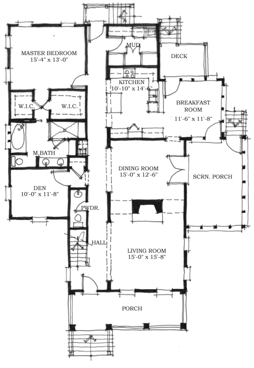 Historic Southern Level One of Plan 73720