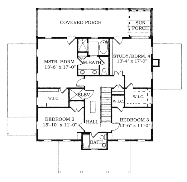 Historic Southern Level Two of Plan 73727