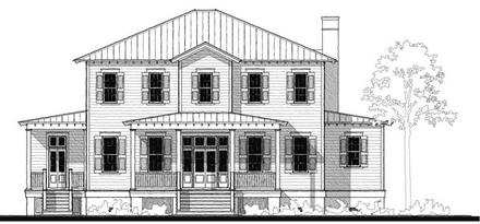 Historic Southern Elevation of Plan 73727