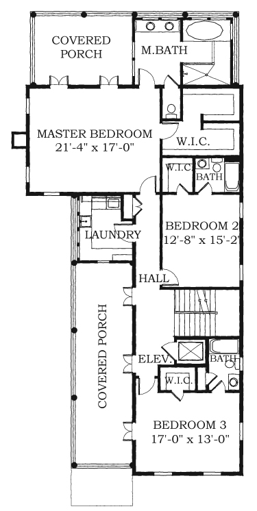 Historic Southern Level Two of Plan 73728