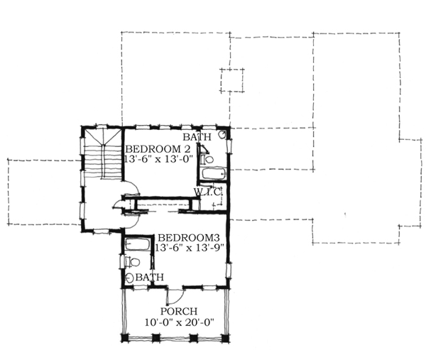 Historic Southern Level Two of Plan 73735