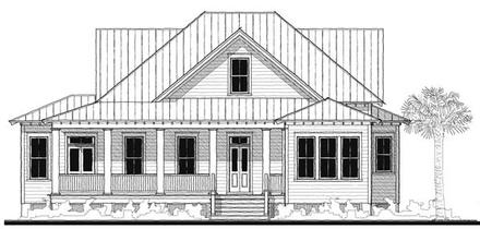 Historic Southern Elevation of Plan 73738