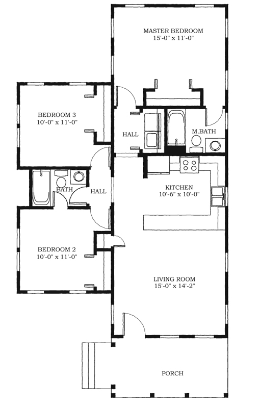 Historic Southern Level One of Plan 73739