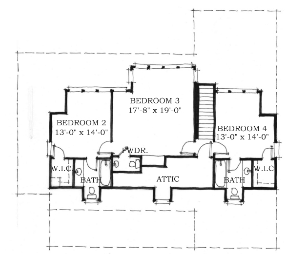 Historic Southern Level Two of Plan 73743