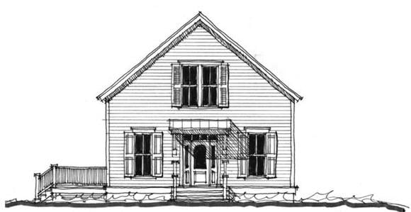 House Plan 73744 Elevation