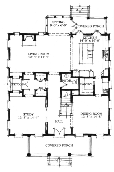 House Plan 73745 First Level Plan