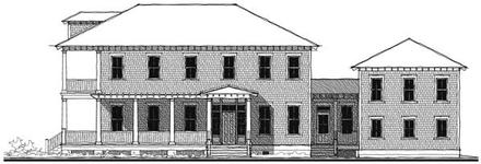 Historic Southern Elevation of Plan 73747