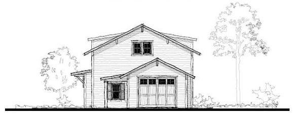 Garage Plan 73750 - 3 Car Garage Apartment Elevation