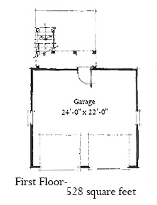 Garage Plan 73760 - 2 Car Garage Apartment First Level Plan