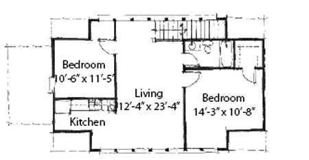 Historic Level Two of Plan 73781