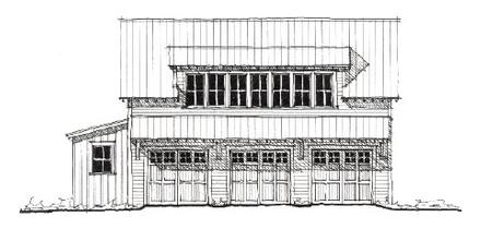 Historic Elevation of Plan 73781