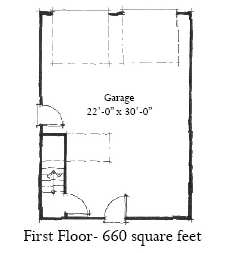 Garage Plan 73794 - 2 Car Garage Apartment First Level Plan