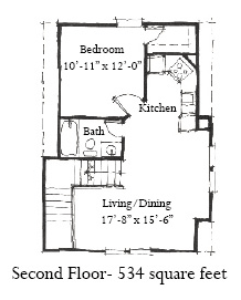 Garage Plan 73794 - 2 Car Garage Apartment Second Level Plan