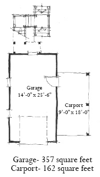 Garage Plan 73803 - 2 Car Garage Apartment First Level Plan