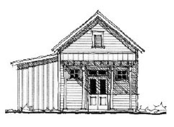 Garage Plan 73808 - 2 Car Garage Elevation