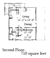 Garage Plan 73814 - 2 Car Garage Apartment Second Level Plan