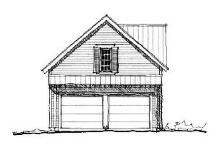 Garage Plan 73815 - 2 Car Garage Apartment Elevation