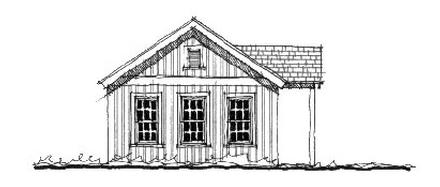 Historic Elevation of Plan 73816