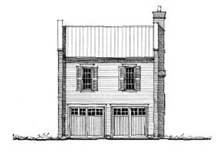 Historic Elevation of Plan 73818