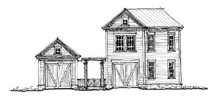 Historic Elevation of Plan 73829