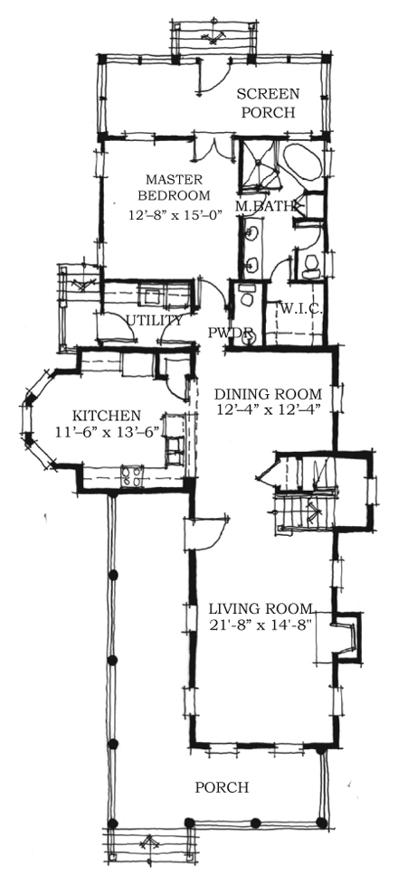 House Plan 73830 First Level Plan