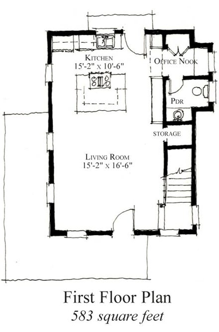 House Plan 73833 First Level Plan