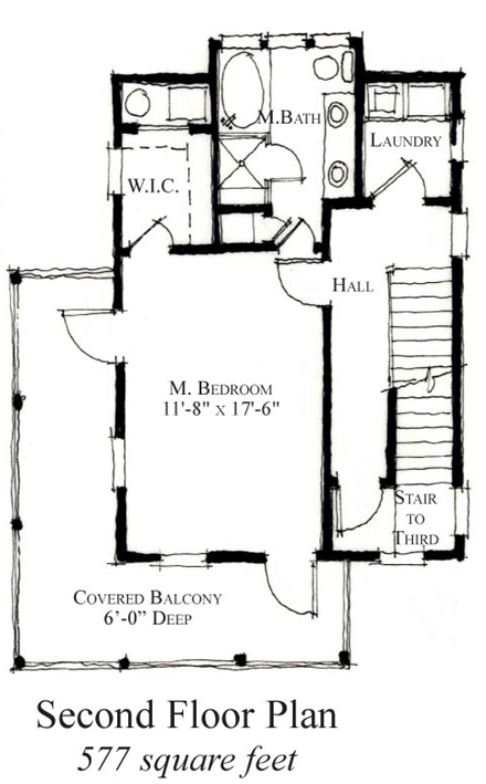 House Plan 73833 Second Level Plan