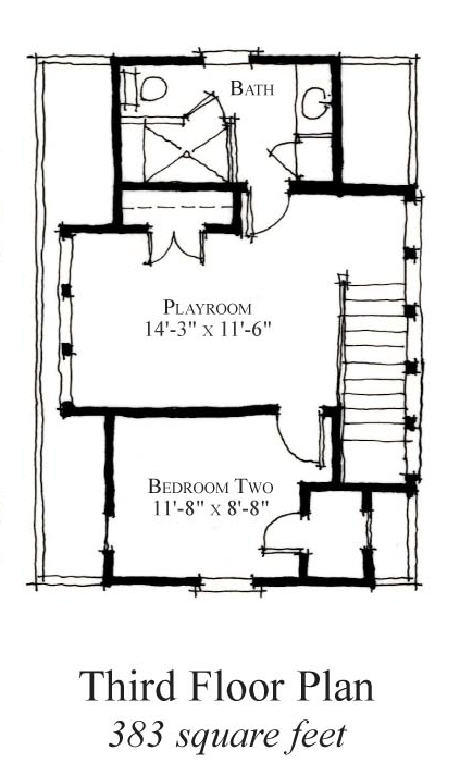 House Plan 73833 Third Level Plan