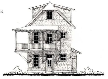 Historic Elevation of Plan 73833