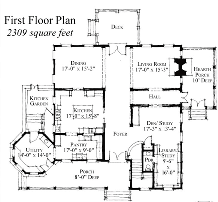 House Plan 73837 First Level Plan