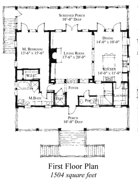 House Plan 73842 First Level Plan