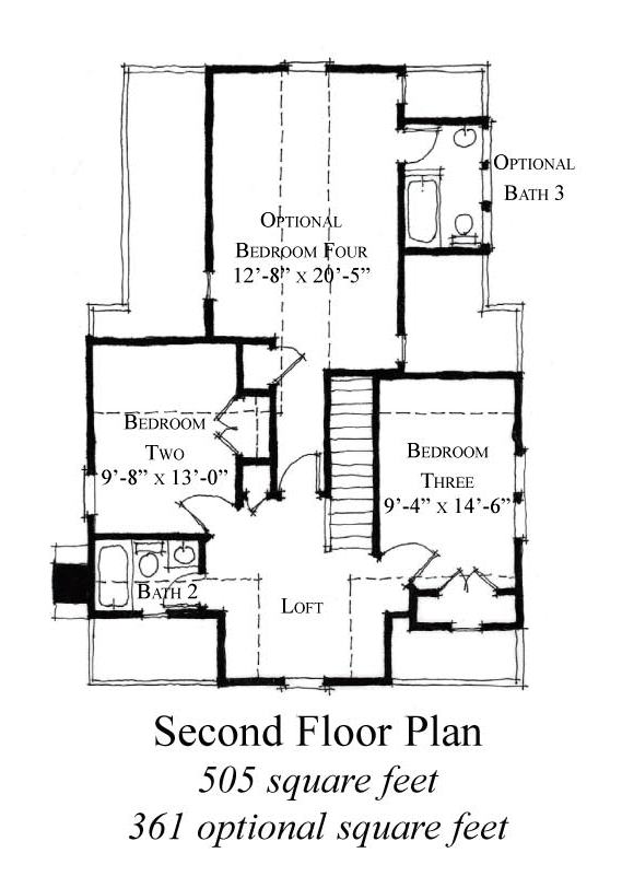 House Plan 73843 Level Two