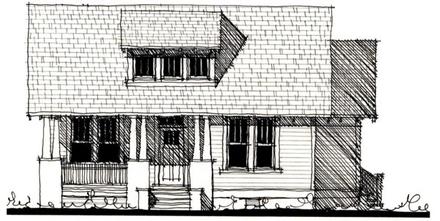 Country Historic Elevation of Plan 73848