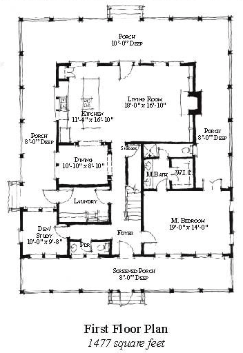 House Plan 73859 First Level Plan