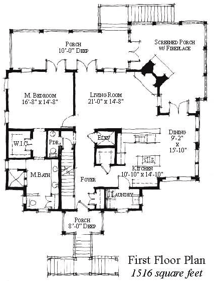 House Plan 73862 First Level Plan