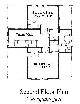 House Plan 73867 Second Level Plan