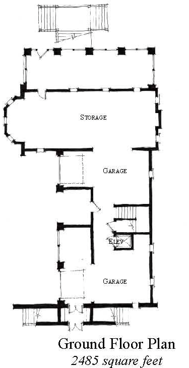 Country Historic Lower Level of Plan 73868