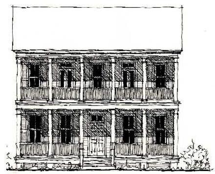 Country Historic Elevation of Plan 73869