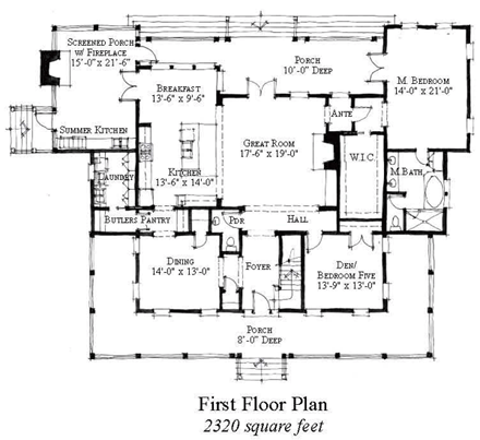 House Plan 73877 First Level Plan