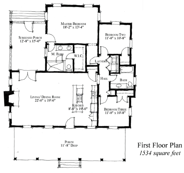 House Plan 73888 Level One