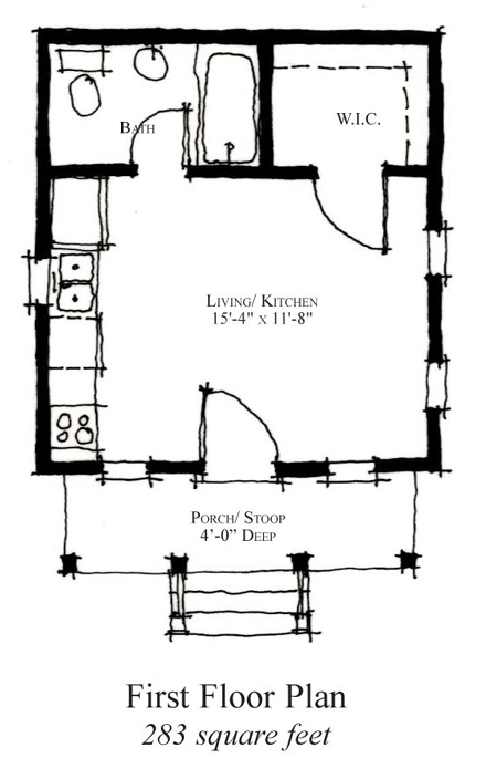 Country, Historic House Plan 73903 First Level Plan